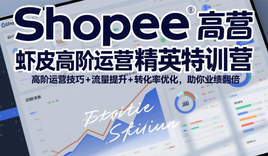 Shopee虾皮高阶运营精英特训营，高阶运营技巧+流量提升+转化率优化，助你业绩翻倍（更新26年5月）-e家网