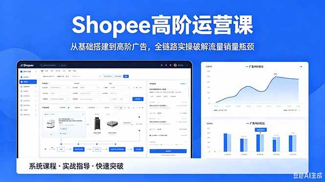（18499期）Shopee高阶运营课-2026年5月更新，从基础搭建到高阶广告，全链路实操破解流量销量瓶颈-e家网
