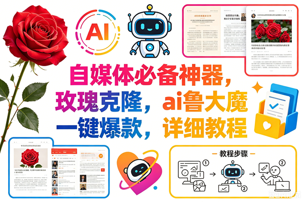 （18441期）玫瑰克隆神器，一键ai大魔，爆款工具，自媒体必备，60多个功能的详细教程-e家网
