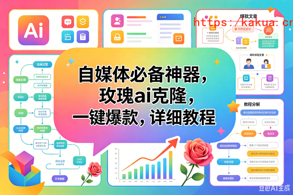 （18598期）玫瑰克隆工具，一键ai神器，爆款工具，自媒体必备，60多个功能，详细教程-e家网