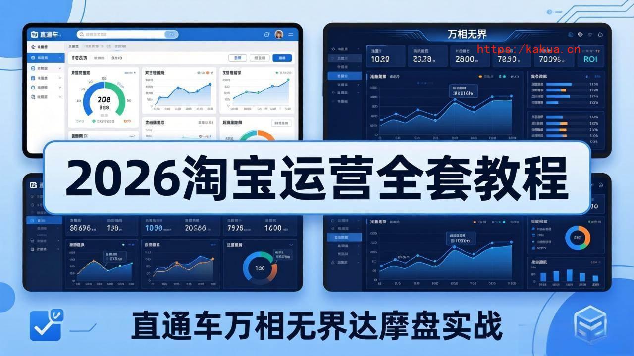 （18308期）2026淘宝运营全套教程(更新5月3日)，直通车万相无界达摩盘实战，从基础到进阶提升流量转化-e家网