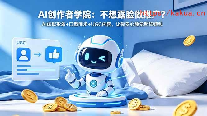 （18599期）AI创作者学院：不想露脸做推广？AI虚拟形象+口型同步+UGC内容，让你安心睡觉照样赚钱-e家网