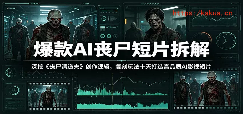爆款AI丧尸短片拆解：深挖《丧尸清道夫》创作逻辑，复刻玩法快速打造高品质AI影视短片-e家网