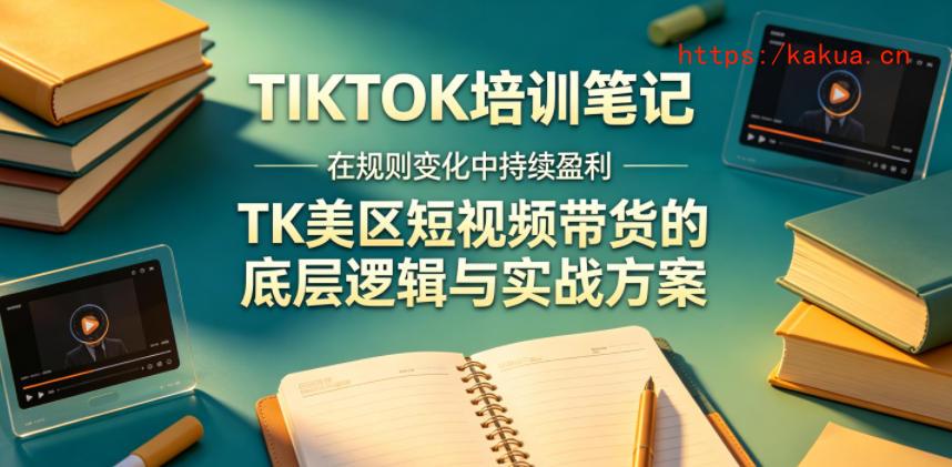 视界跨境TIKTOK4月17培训笔记，在规则变化中持续盈利，TK美区短视频带货的底层逻辑与实战方案【文档】-e家网