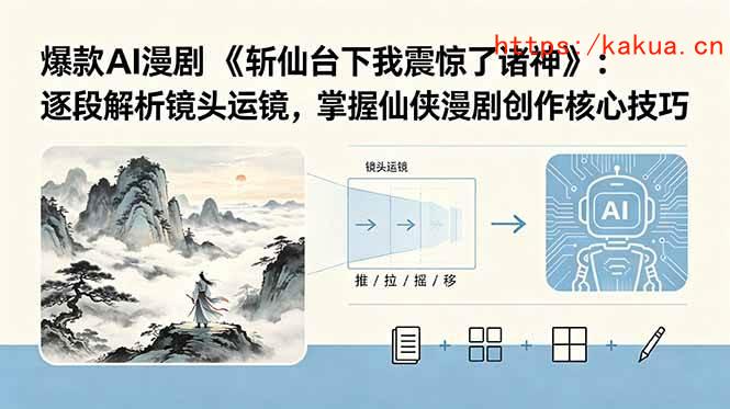 （18620期）爆款AI漫剧《斩仙台下我震惊了诸神》：逐段解析镜头运镜，掌握仙侠漫剧创作核心技巧-e家网