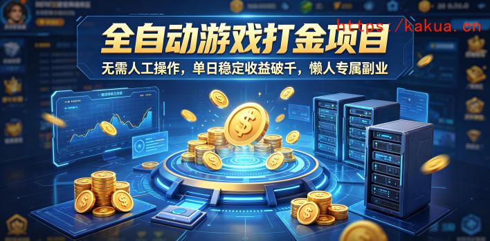 全自动游戏打金项目，无需人工操作，单日稳定收益破千，懒人专属副业【揭秘】-e家网