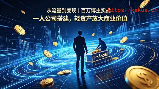 （18645期）从流量到变现｜百万博主实战，一人公司搭建，轻资产放大商业价值-e家网