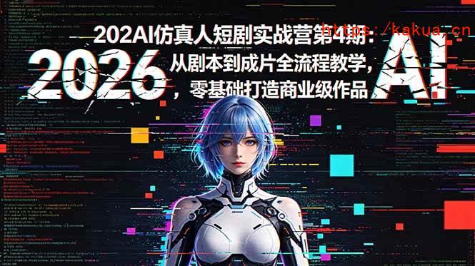 （18656期）2026AI仿真人短剧实战营第4期：从剧本到成片全流程教学，零基础打造商业级作品-e家网