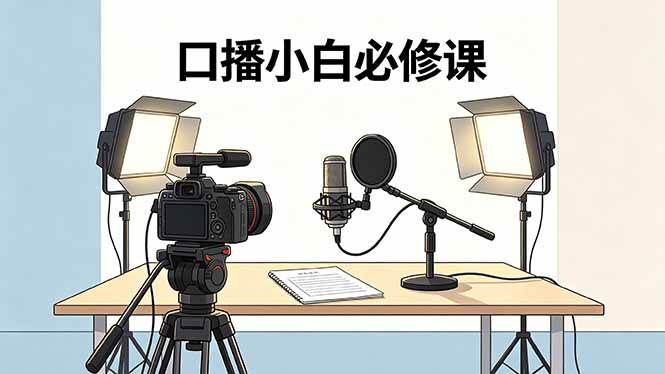 （18428期）口播小白必修课：录像收音灯光设备+脚本撰写，搭专业级录制场景-e家网