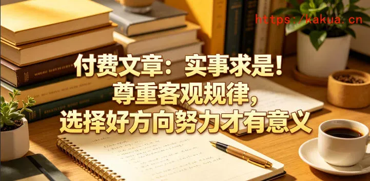 付费文章：实事求是！尊重客观规律，选择好方向努力才有意义-e家网